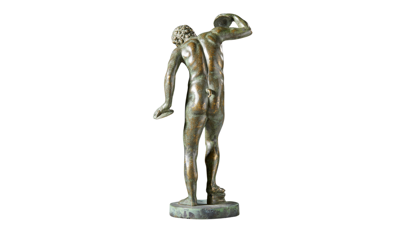 1920s Italian 12" bronze of a dancing Satyr