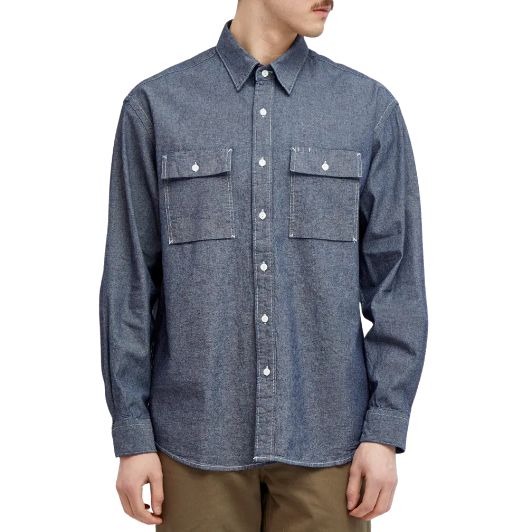 FrizmWORKS : Cigarette Pocket Chambray Shirt