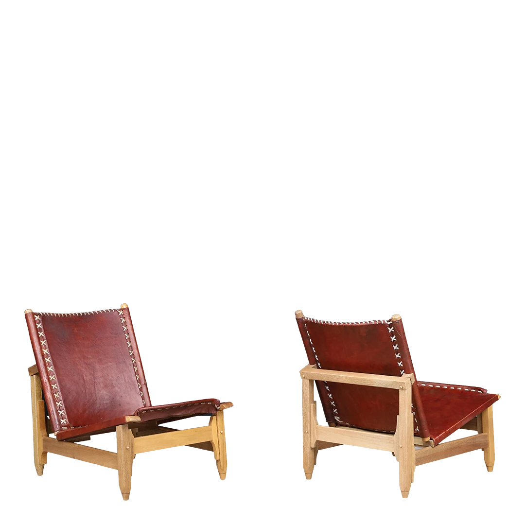 1960s Werner Biermann : stitched leather 