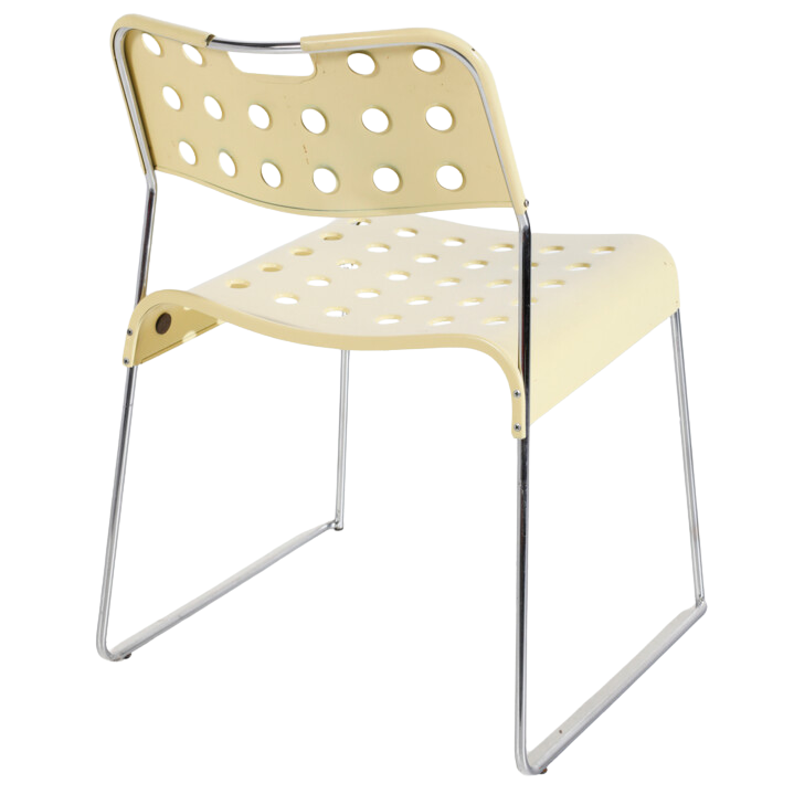 1970s Italian : set six Rodney Kinsman steel "Omstak" chairs