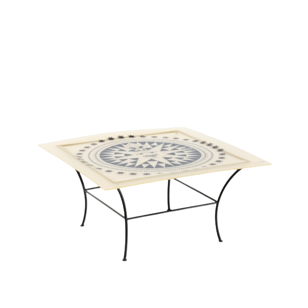 1990s Italian : Piero Fornasetti sheathed silk & metal coffee table