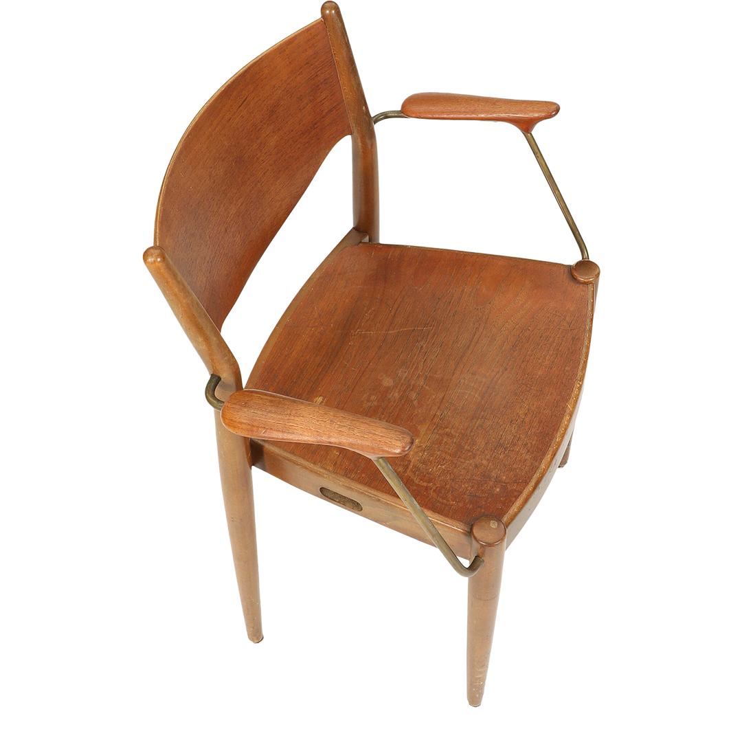 55 - 1944 Hvidt & Mølgaard-Nielsen : teak, beech & brass 