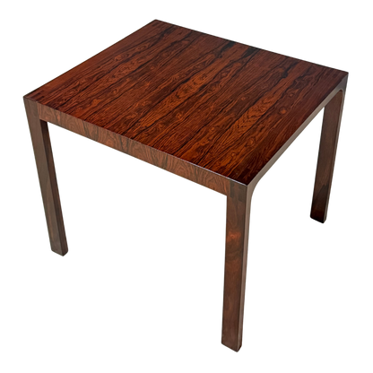 1960s Leif Jacobsen : pair square rosewood side tables, Toronto