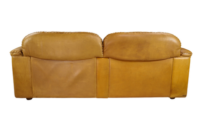 1970s de Sede model 101 cognac leather sofa