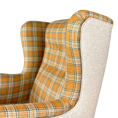 c1940 Jacob Kjær : restrained mini wingback armchair, Denmark