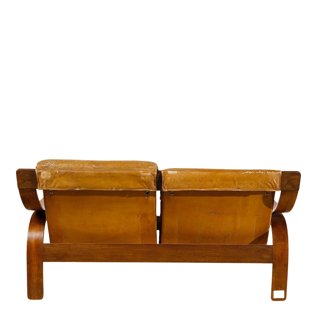 1960s Marco Zanuso : model "Woodline" sofa, Arflex, Milan