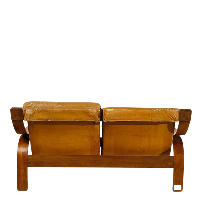 1960s Marco Zanuso : model "Woodline" sofa, Arflex, Milan