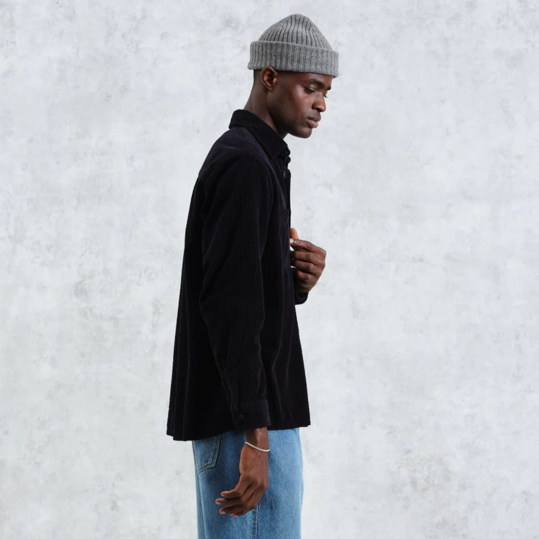 Wax London : Whiting Overshirt in Jumbo Cord