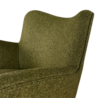 1950s Guglielmo Veronesi : pair of Italian butterfly lounge chair, felted wool