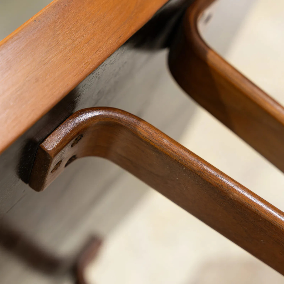 1960s Edward Wormley : long bench, walnut & ashwood, Dunbar