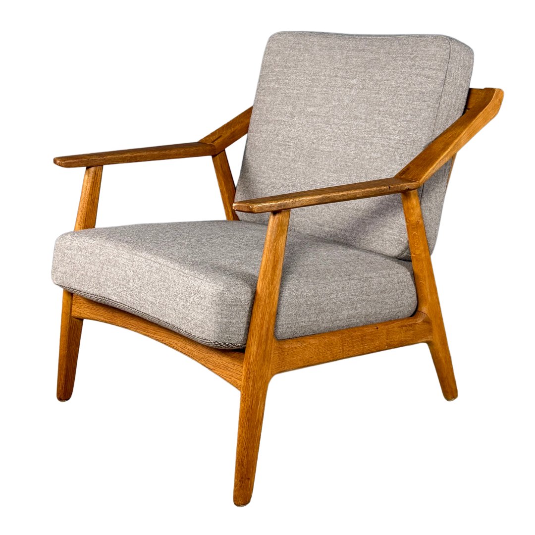 1950s H. Brockmann-Petersen : oakwood armchairs w/dovetail