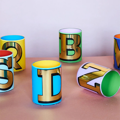 Bridie Hall : Alphabet Brush Pot