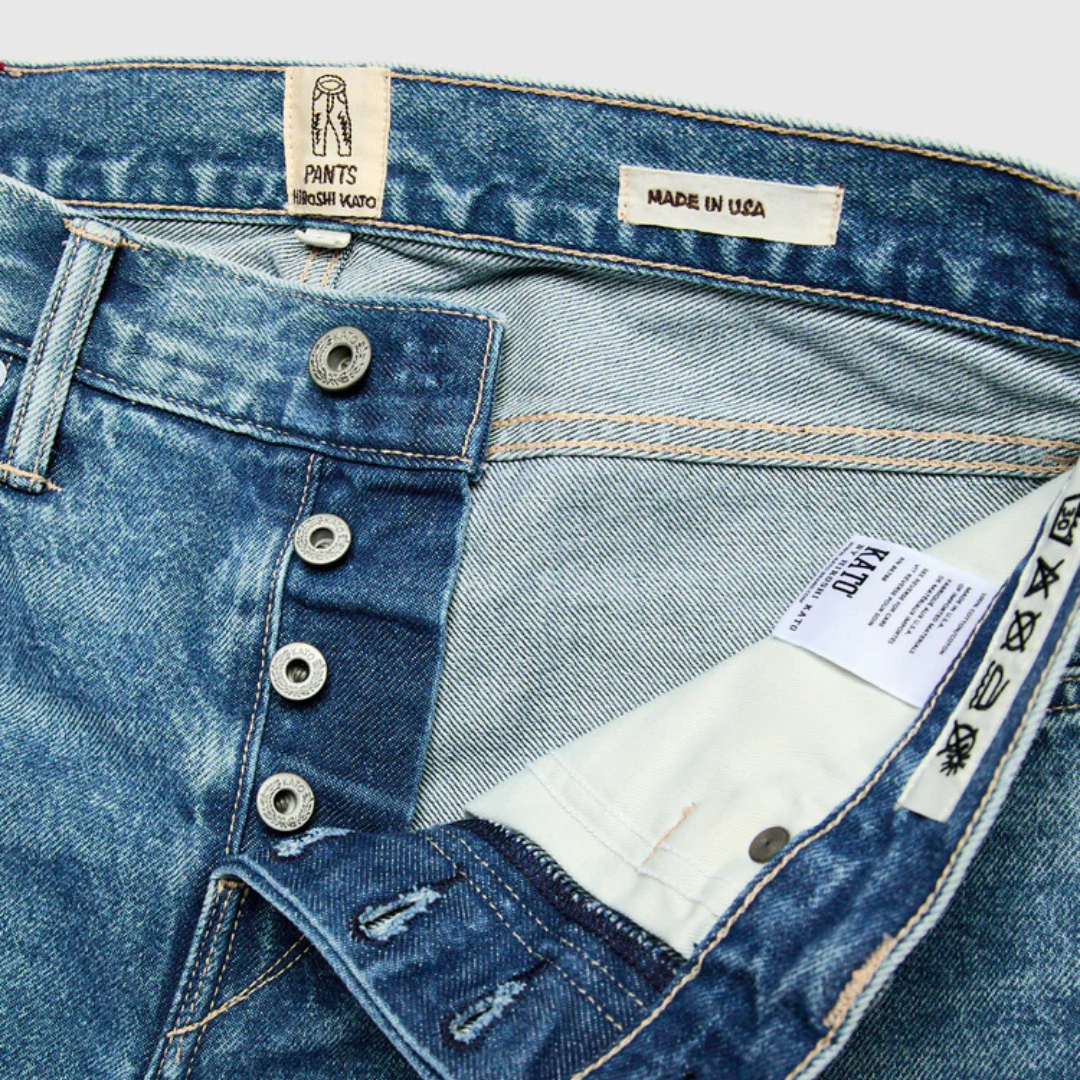 Hiroshi Kato : The Pen Slim Natural Slub Indigo 12.5oz Selvedge