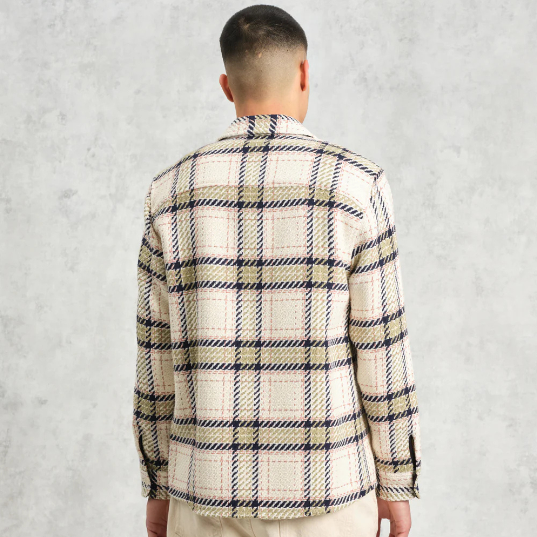 Wax London : Whiting Harp Check Overshirt