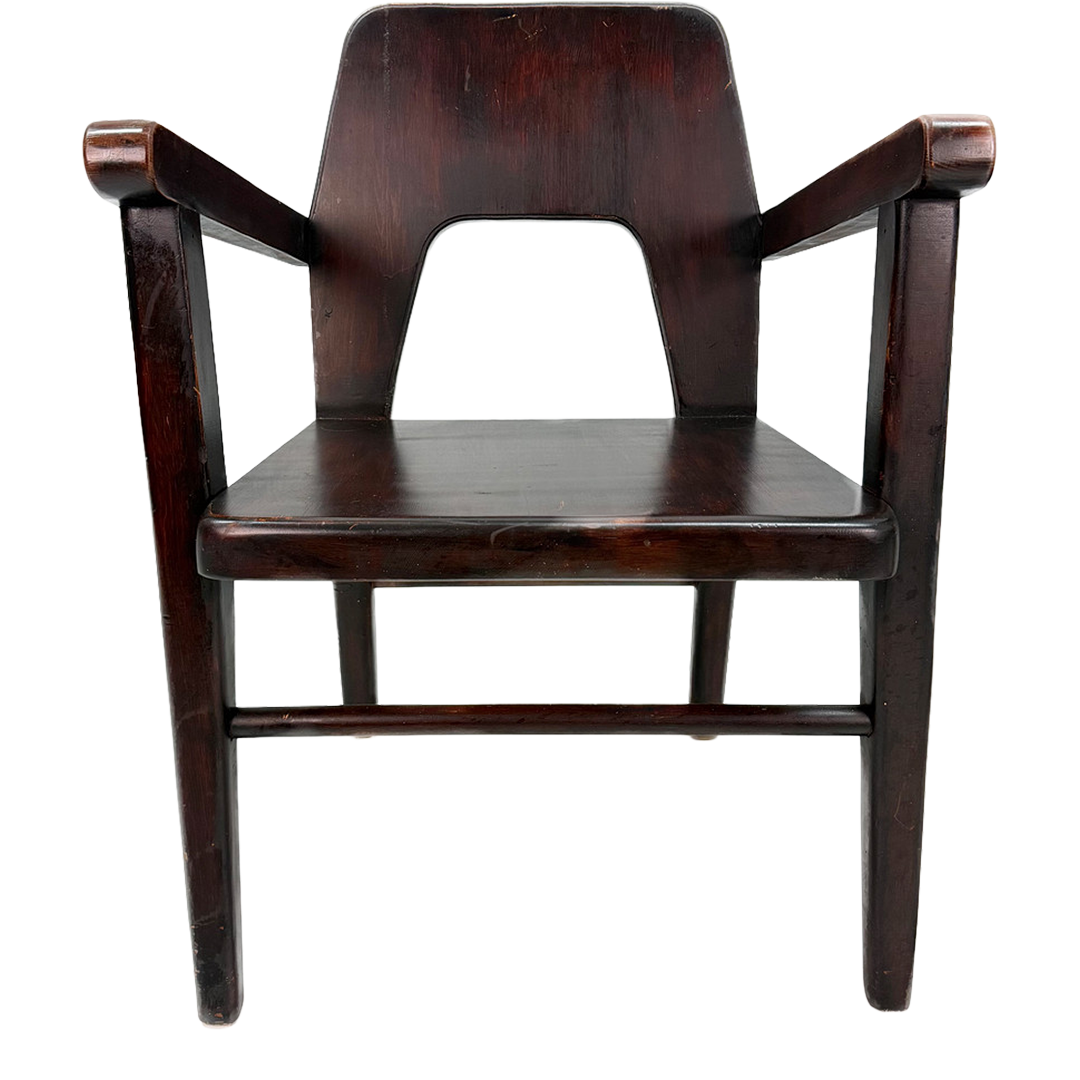 1970s Stig Sandkvist : solid pinewood mountain resort chair, Sweden