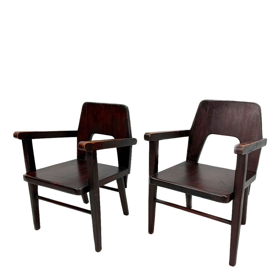 1970s Stig Sandkvist : solid pinewood mountain resort chair, Sweden