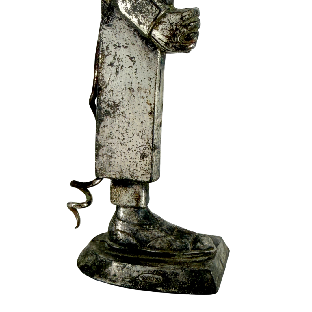 1940s American : die cast allow novelty corkscrew, Demley Co.