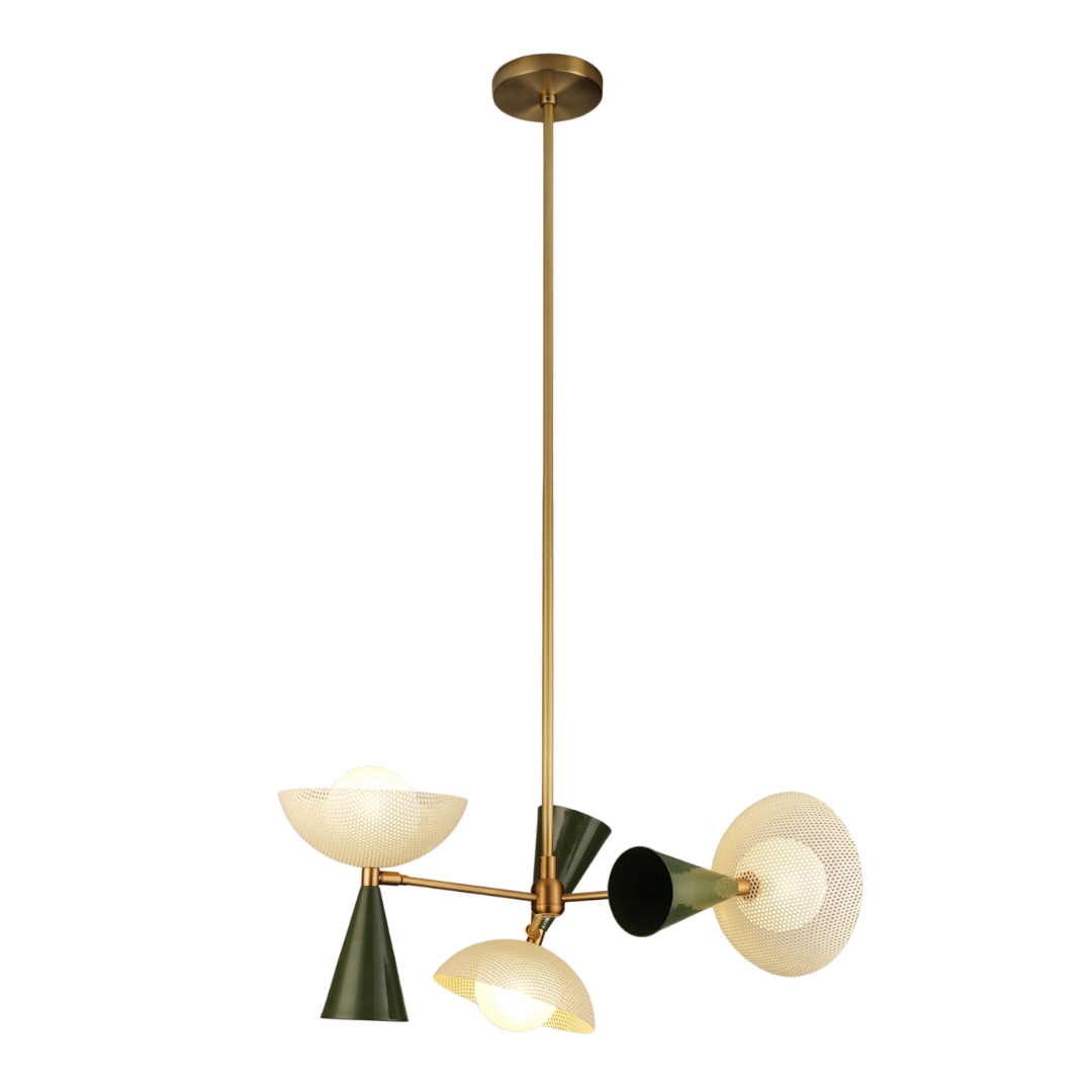 Blueprint Lighting : Molto 3-Arm Pendant Chandelier