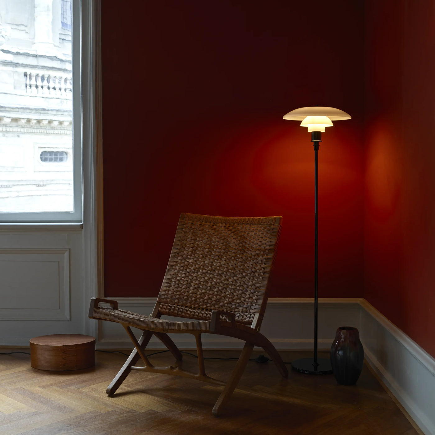 Poul Henningsen : PH 3½-2½ Floor Lamp, 1920s design, Denmark