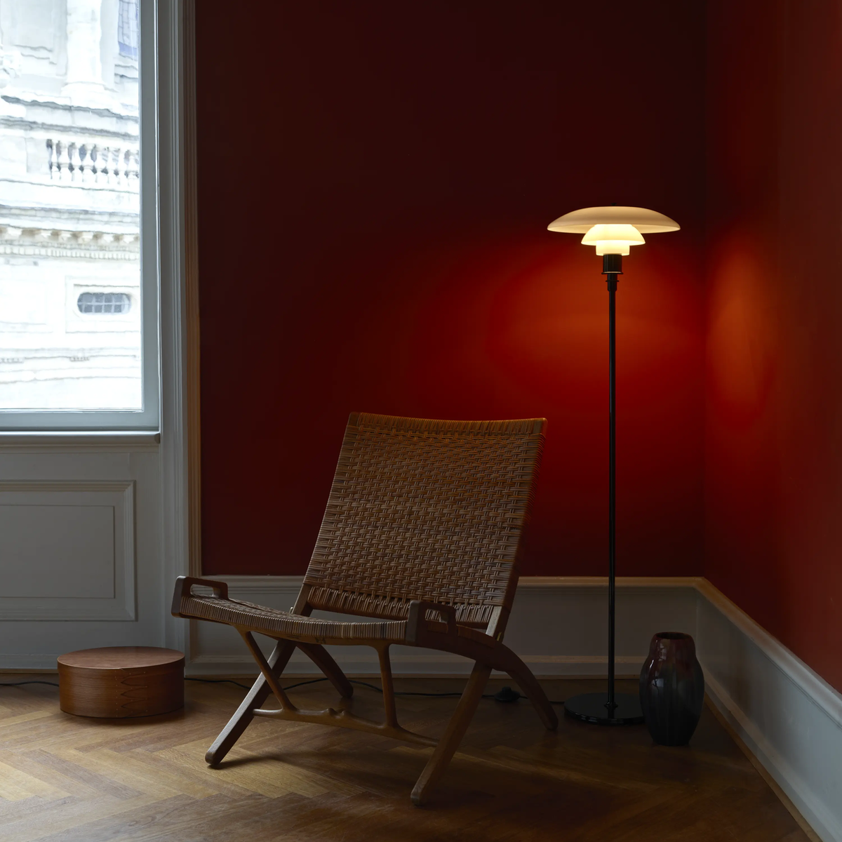 Poul Henningsen : PH 3½-2½ Floor Lamp, 1920s design, Denmark