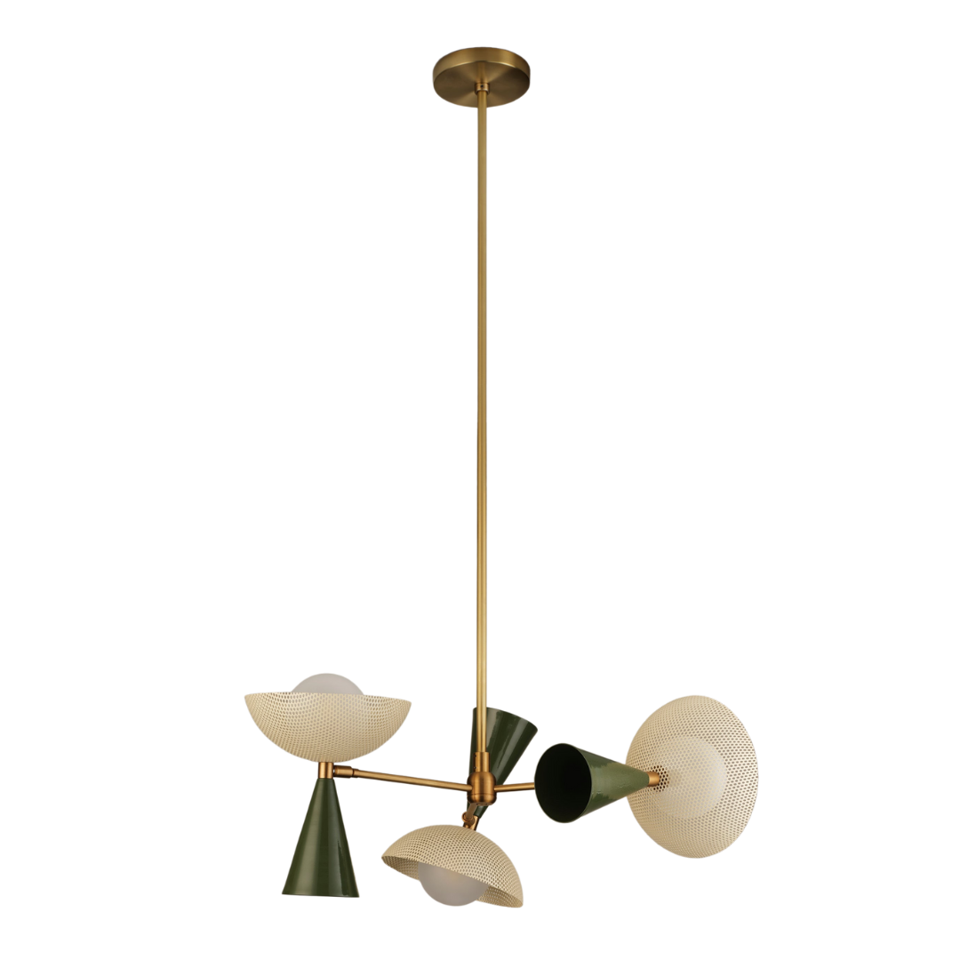 Blueprint Lighting : Molto 3-Arm Pendant Chandelier