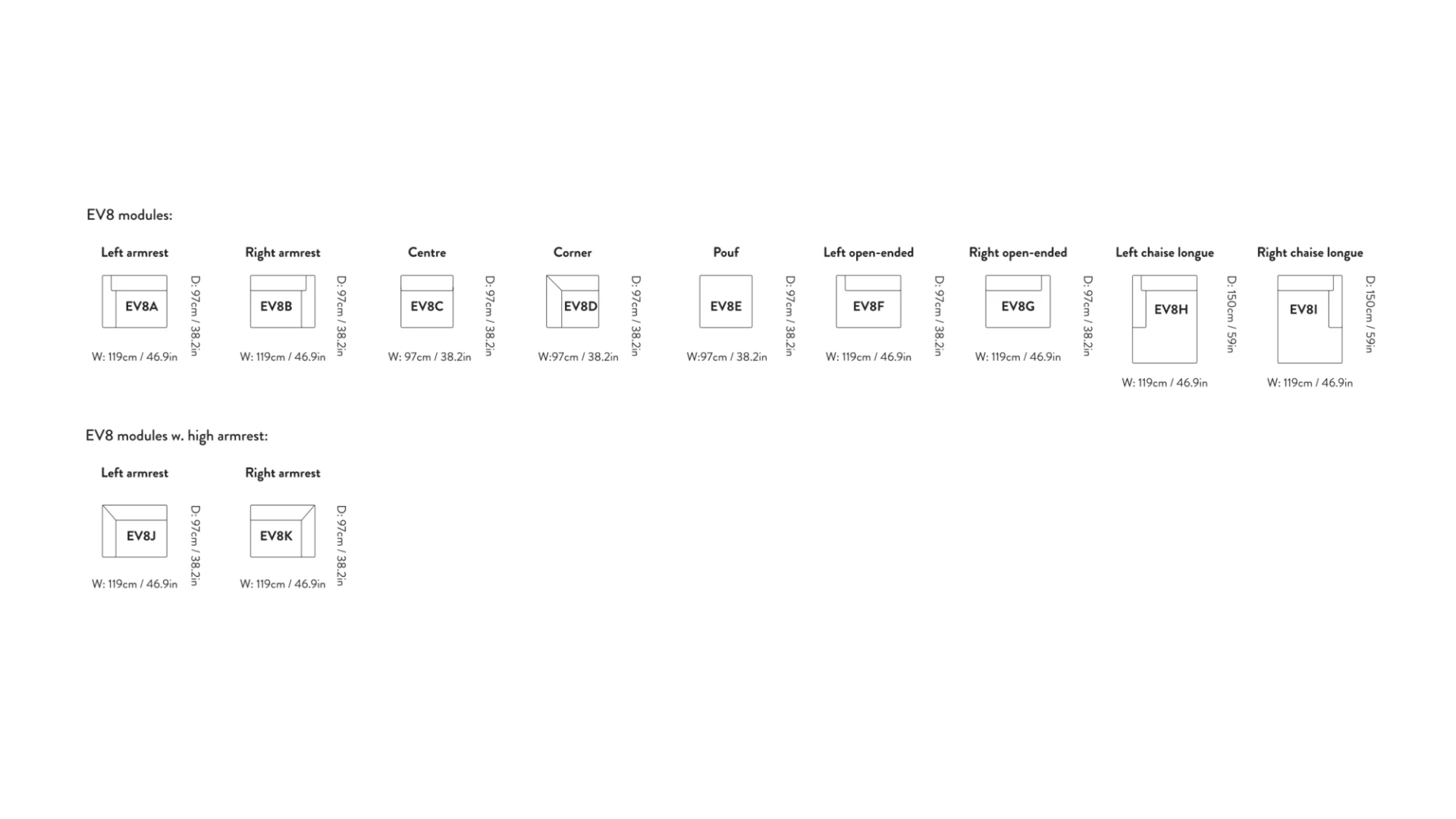 Edward van Vliet : Develius Mellow EV8A-EV8K Sofa for &Tradition