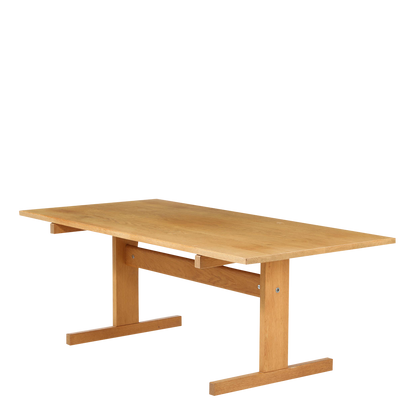 1960s Hans J. Wegner : solid oakwood "Shaker" dining table, Model AT 311