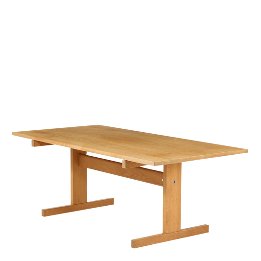 1960s Hans J. Wegner : solid oakwood "Shaker" dining table, Model AT 311