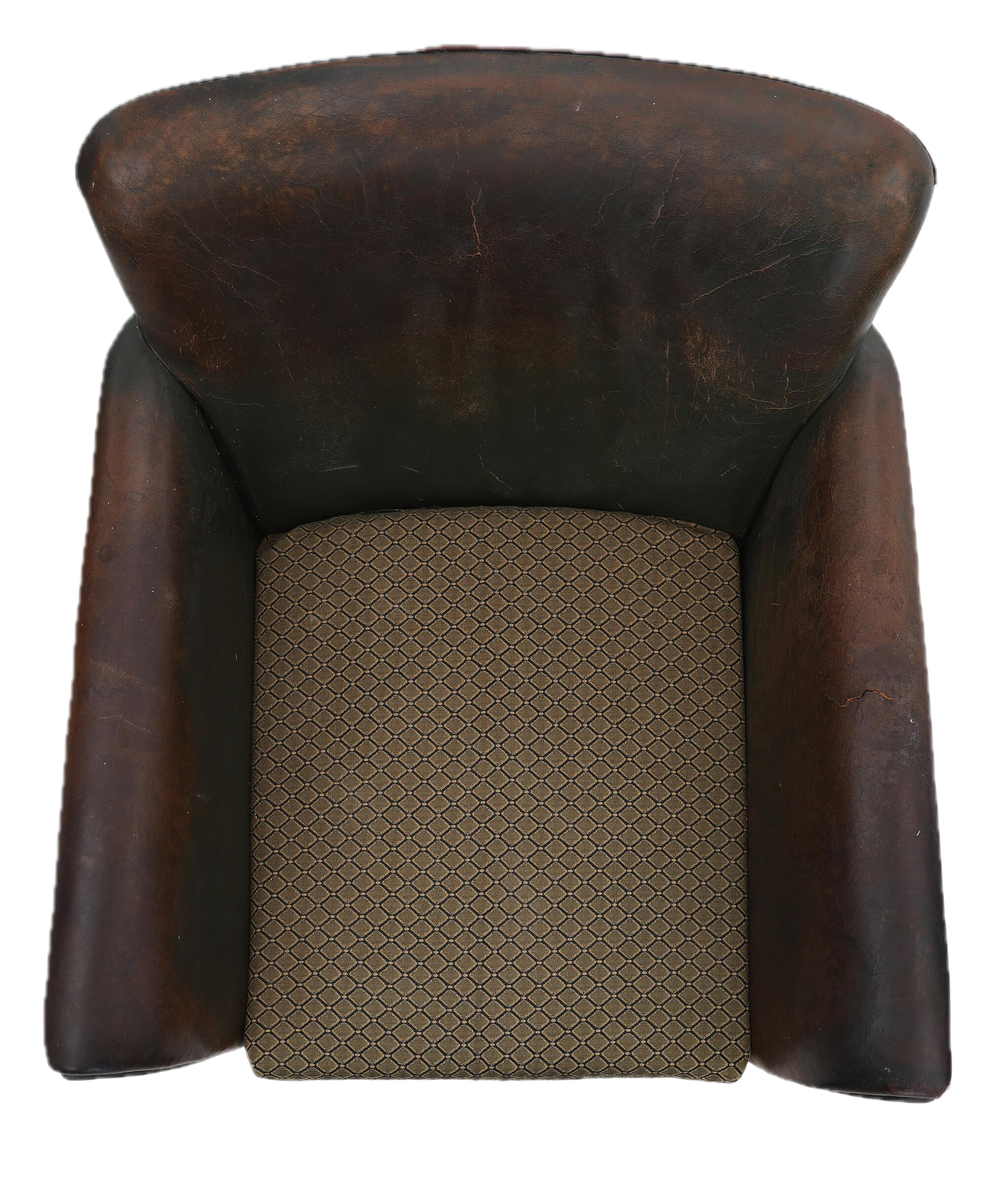 1930s Danish : pair classic diminutive club chairs in green leather