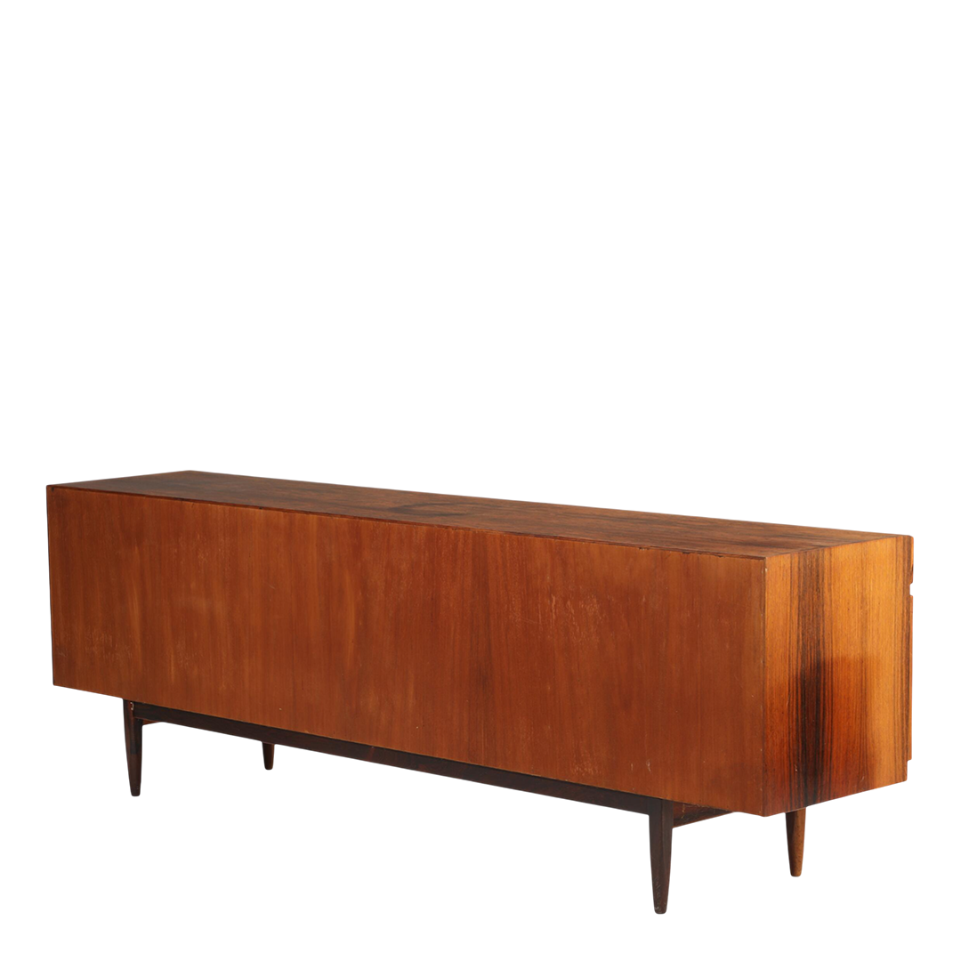 1950s Ib Kofod-Larsen : large 90" rosewood sideboard, Denmark