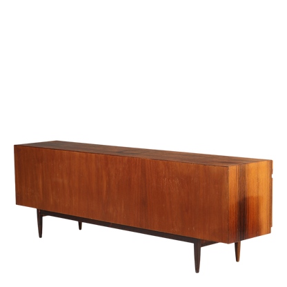 1950s Ib Kofod-Larsen : large 90" rosewood sideboard, Denmark