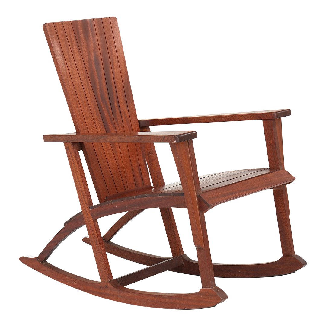 1940s Klaus Wettergren : Shaker style mahogany rocking chair