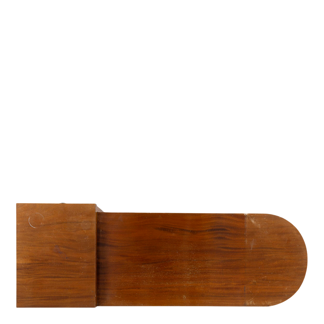 1950s European : Art Deco design mahogany & glass dressing table