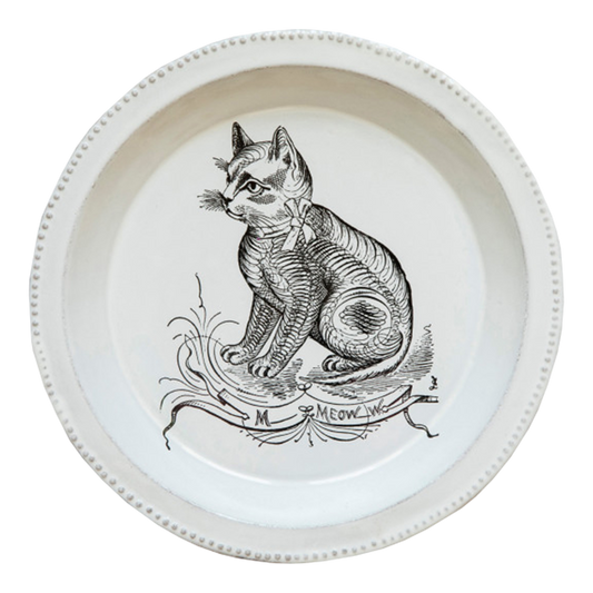 John Derian : Scenario Cat Soup Plate for Astier de Villatte