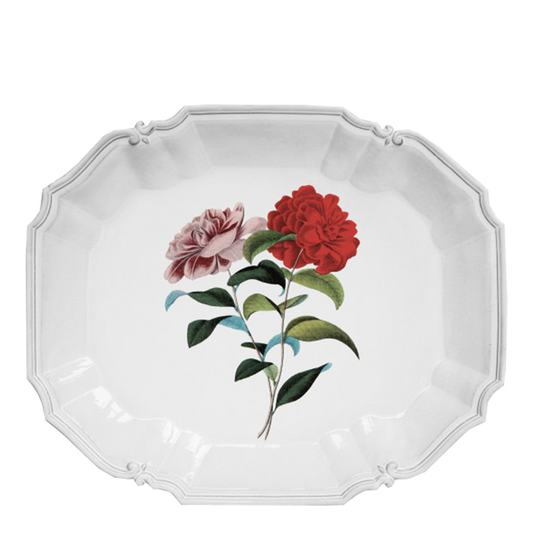 John Derian : Stuttgart Flower Platter for Astier de Villatte