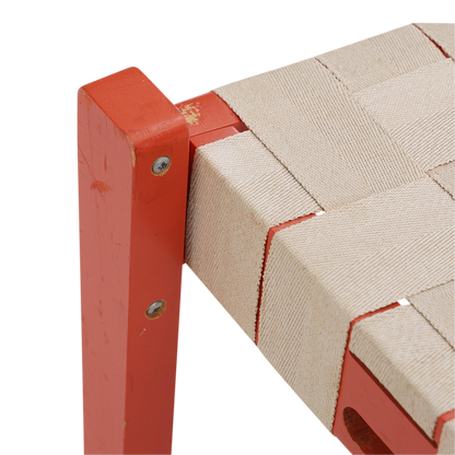 1960s Hans J Wegner : Six Model CH 42 and 43 red lacquered dining chairs