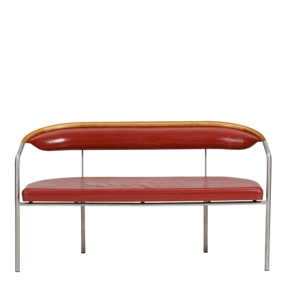 1990 Henrik Tengler : 2-seat "Chairman" sofa in red leather