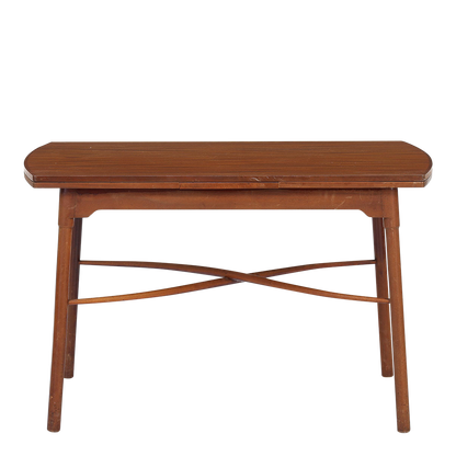 1950s Ole Wanscher : 36" mahogany coffee table w/two extensions