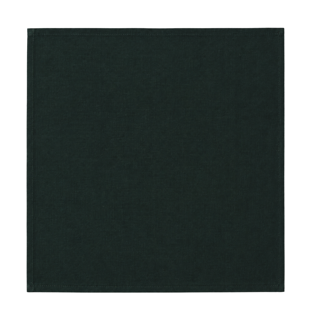 FINCH Tabletop : Moss Green Linen Napkins (Set of 4)