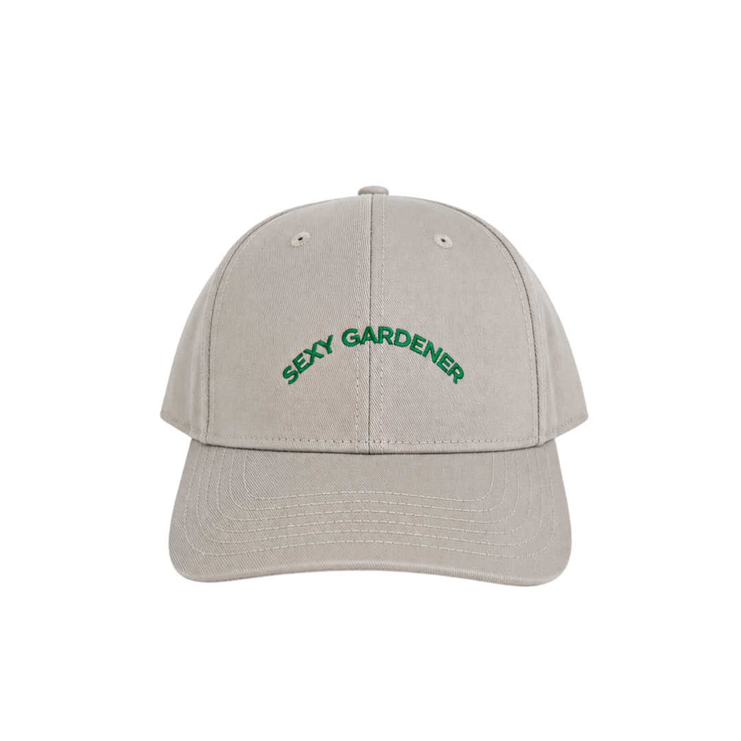 FINCH Original : Sexy Gardener six panel embroidered hat in Bone