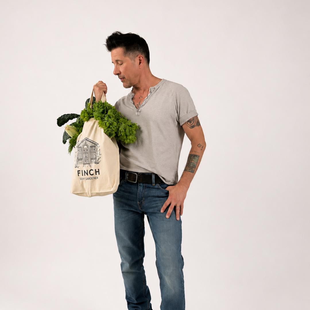 FINCH Original : Sexy Gardener 100% cotton tote