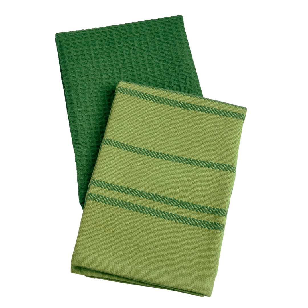 FINCH Tabletop : 100% cotton Garden Green Kitchen Towels (Set of 4)