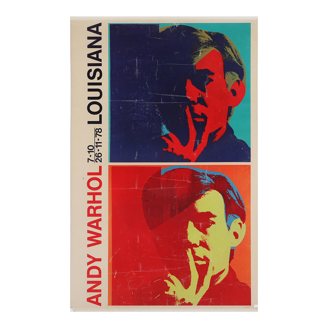 1978 Andy Warhol : "Double Self Portrait" Louisiana Modern Museum silkscreen