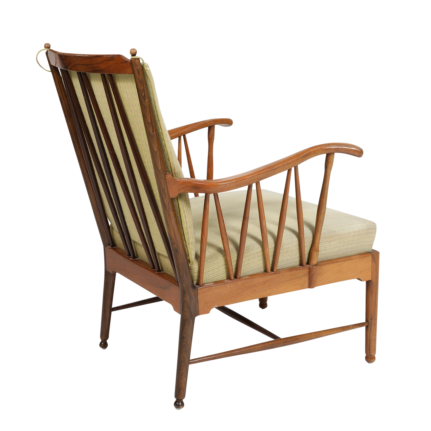 1940s Swedish : modernist traditional revival spindle armchair