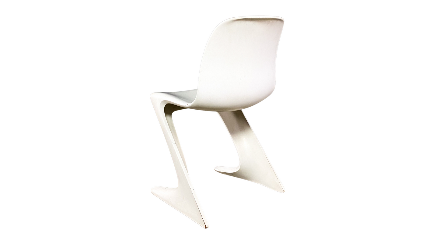 Ernst Moeckl "Kangaroo" chair, molded fiberglass 1968, East Germany