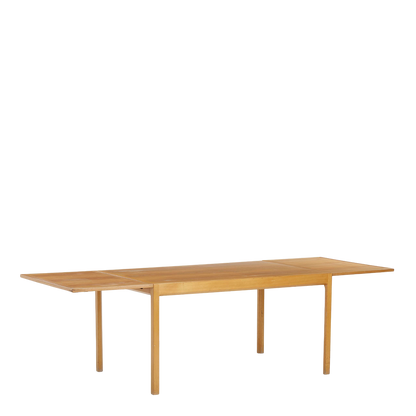 1970 Bernt Petersen : bright elmwood dining table w/dutch extensions