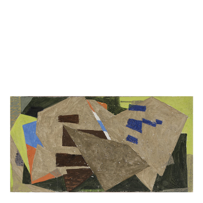 1960 Holger Jacobsen : large 36" abstract titled "Glimt", Danish