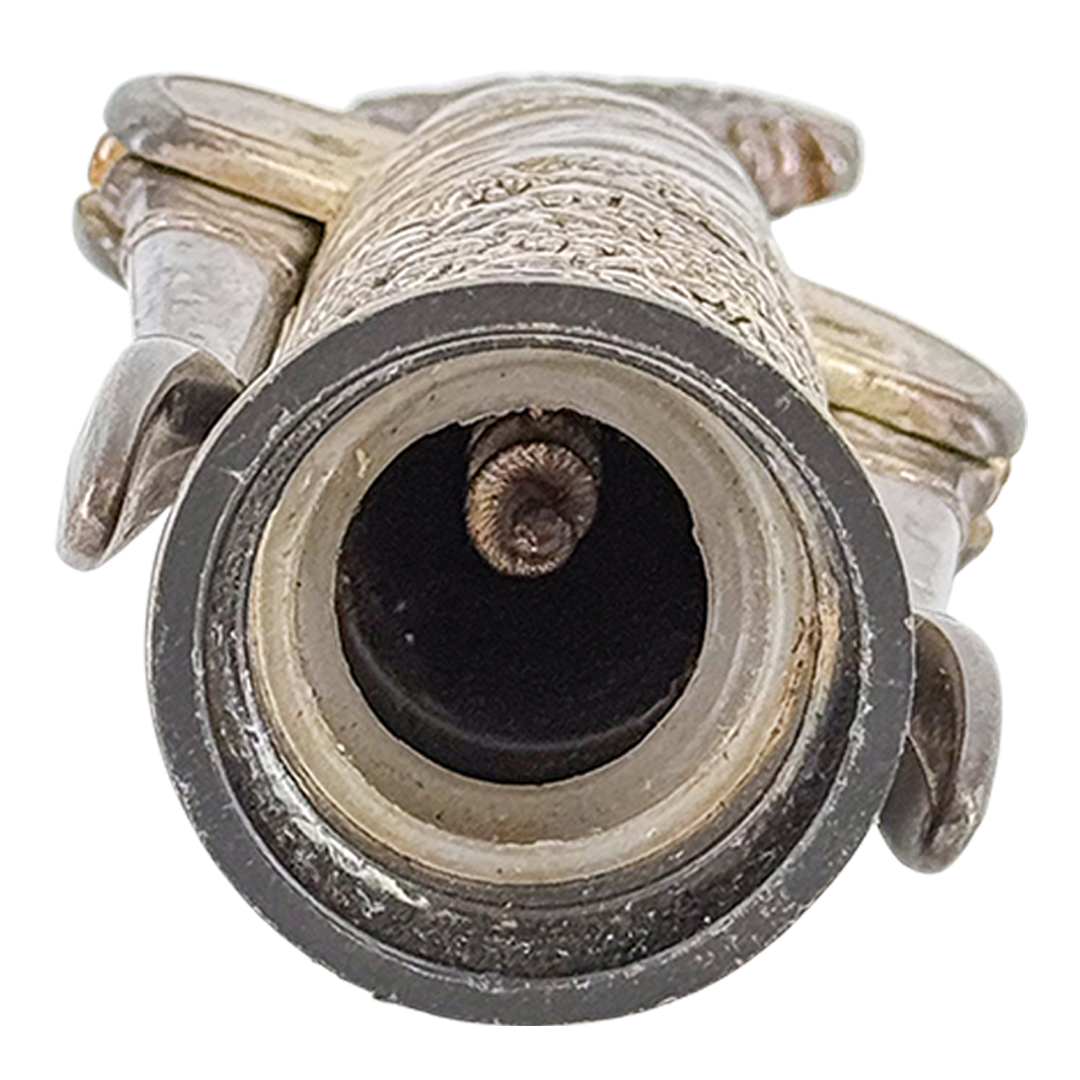 1980s Italian : large pewter Bacchus figural corkscrew for Godinger