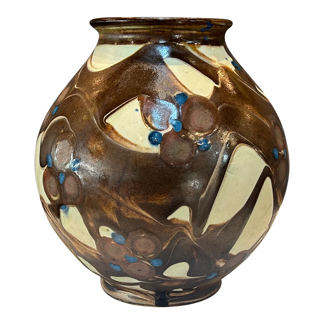 c1900 Herman A. Kähler : Art Nouveau vase (medium), Denmark