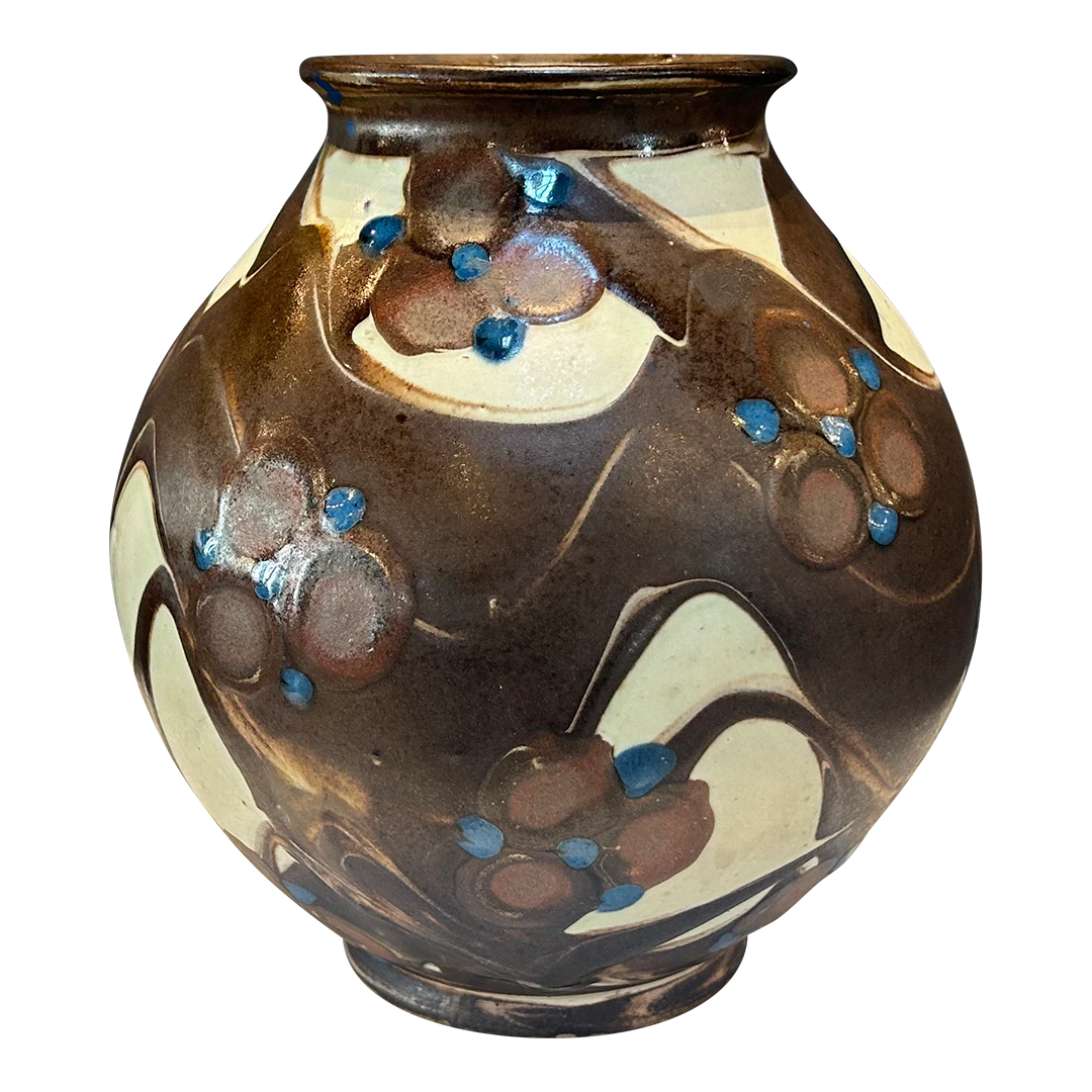 c1900 Herman A. Kähler : Art Nouveau vase (medium), Denmark